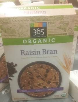 Whole Foods Market Issues Nationwide Allergy Alert on Undeclared Peanuts in 365 Everyday Value Organic Raisin Bran